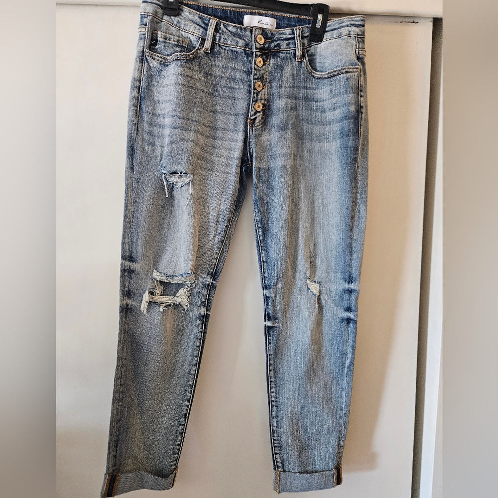 KanCan Light Blue Distressed Women Jeans